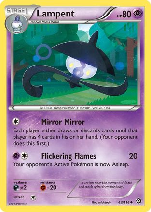 Image of Lampent 049  - Reverse Holofoil XY  Steam Siege - Uncommon