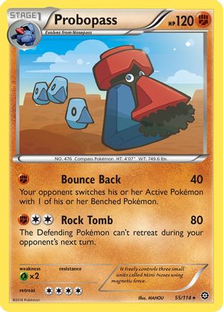 Image of Probopass 055  - Reverse Holofoil XY  Steam Siege - Rare