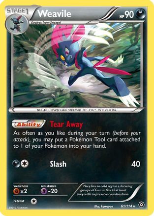 Image of Weavile 061/114  XY  Steam Siege - Rare