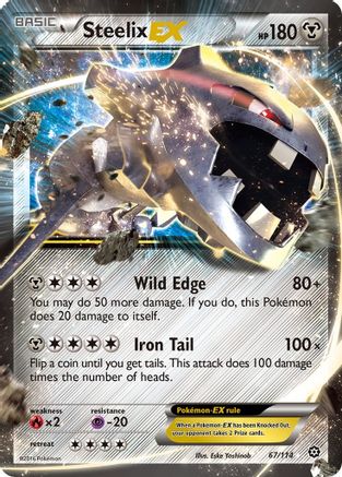 Image of Steelix EX 067/114  - Holofoil XY  Steam Siege - Ultra Rare