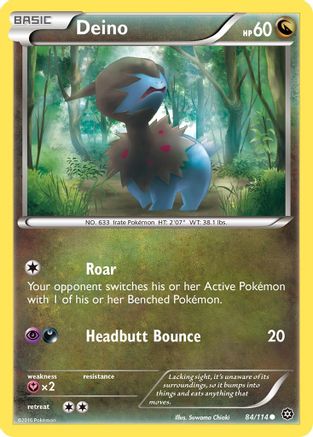 Image of Deino 084/114  - Reverse Holofoil XY  Steam Siege - Common