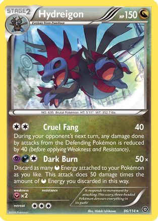 Image of Hydreigon 086/114  - Holofoil XY  Steam Siege - Holo Rare