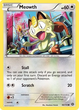 Image of Meowth 088/114  XY  Steam Siege - Common