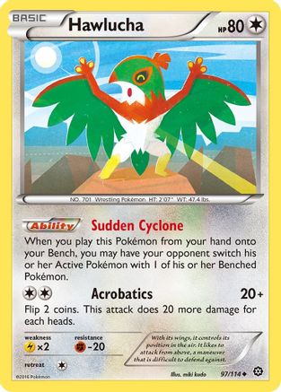 Image of Hawlucha 097/114  XY  Steam Siege - Uncommon