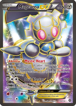 Image of Magearna EX (Full Art) 110/114  - Holofoil XY  Steam Siege - Ultra Rare
