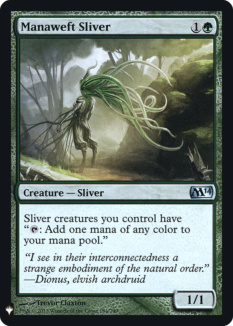 Image of Manaweft Sliver (M14) (LIST-184) - The List Foil