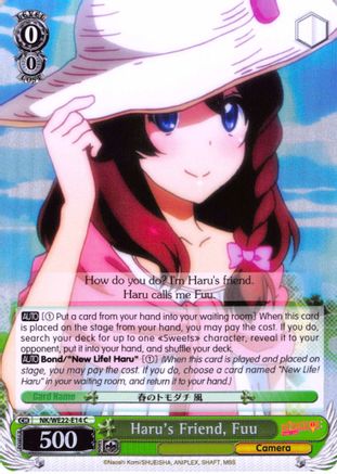 Image of Haru's Friend, Fuu (Parallel Foil) (NK/WE22-E14) - NISEKOI Extra Booster