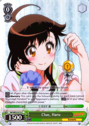 Image of Clue, Haru (Parallel Foil) (NK/WE22-E15) - NISEKOI Extra Booster