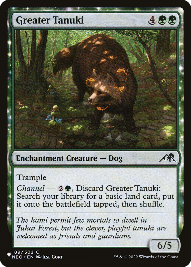 Image of Greater Tanuki (LIST-NEO-189) - The List: (enchantment)