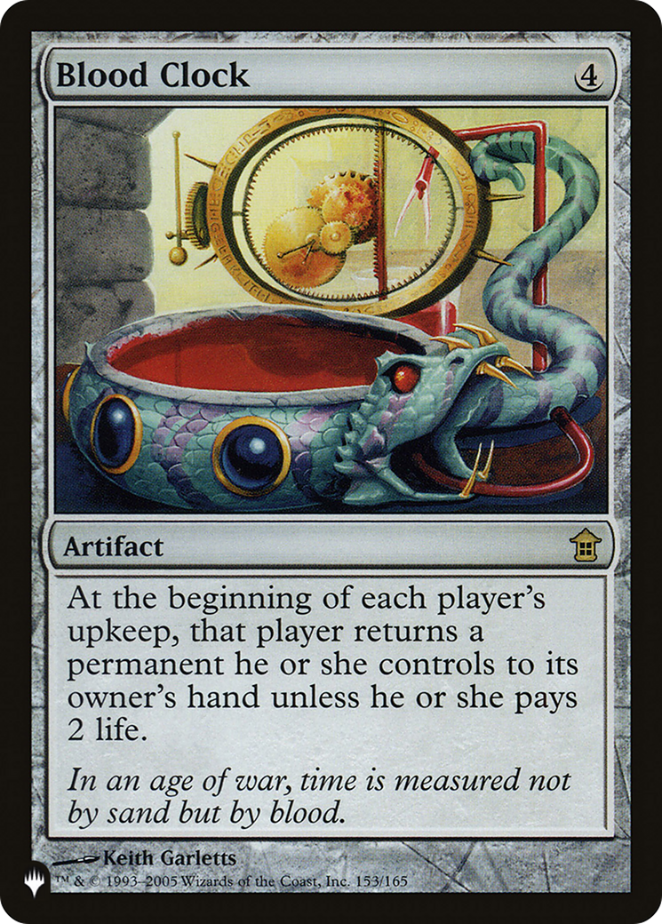 Image of Blood Clock (LIST-153/165) - The List
