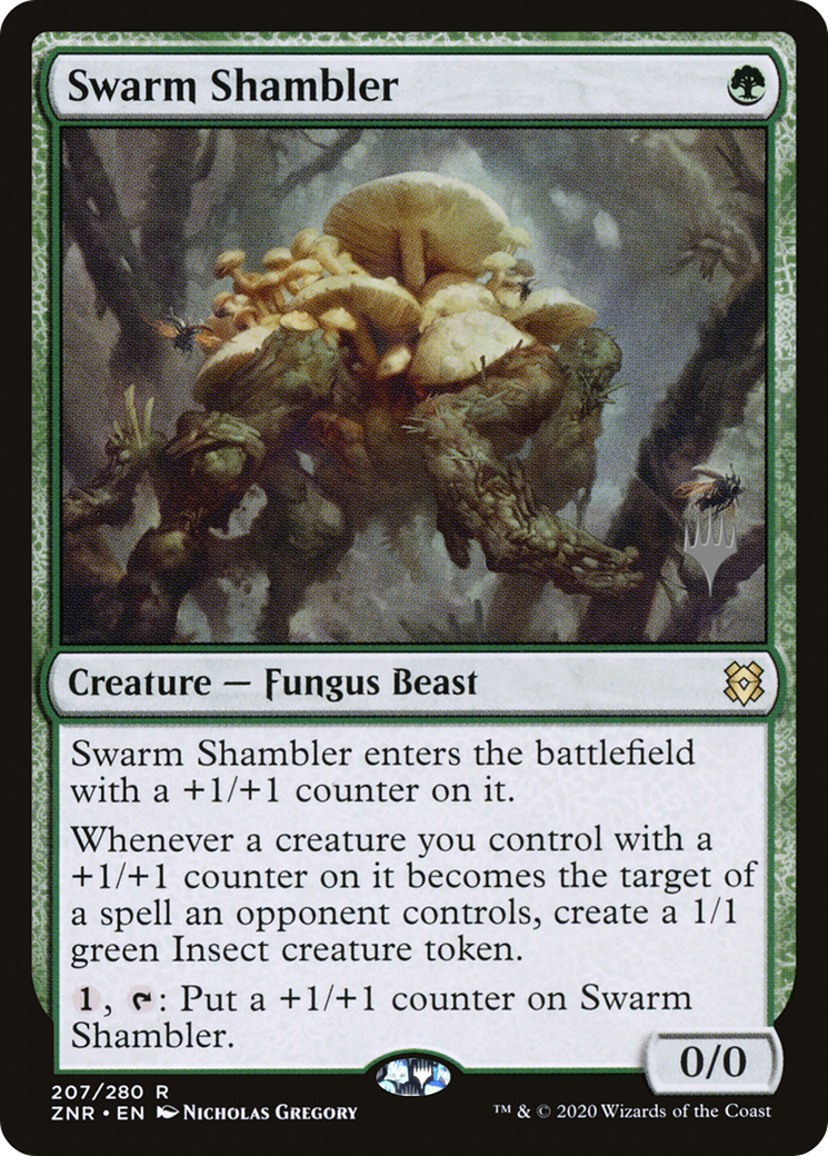 Image of Swarm Shambler (PPZNR-207P) - Zendikar Rising Promos Foil