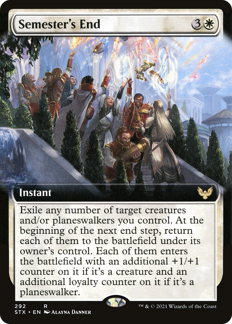 Image of Semester's End (Extended Art) (STX-292) - Strixhaven: School of Mages: (Extended Art) Foil