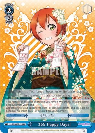 Image of 365 Happy Days! (LL/EN-W02-E144 U) - Love Live! DX Vol.2