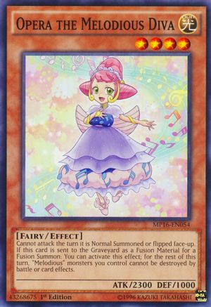 Image of Opera the Melodious Diva (MP16-EN054) - 2016 Mega-Tins Mega Pack 1st Edition