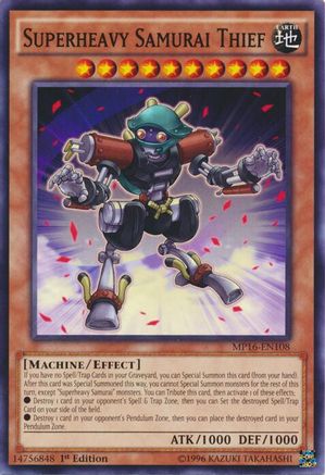 Image of Superheavy Samurai Thief (MP16-EN108) - 2016 Mega-Tins Mega Pack 1st Edition