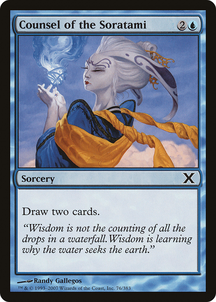 Image of Counsel of the Soratami (10E-076) - Tenth Edition Foil