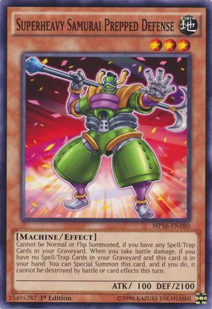Image of Superheavy Samurai Prepped Defense (MP16-EN180) - 2016 Mega-Tins Mega Pack Unlimited