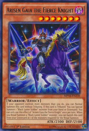 Image of Arisen Gaia the Fierce Knight (MP16-EN238) - 2016 Mega-Tins Mega Pack 1st Edition