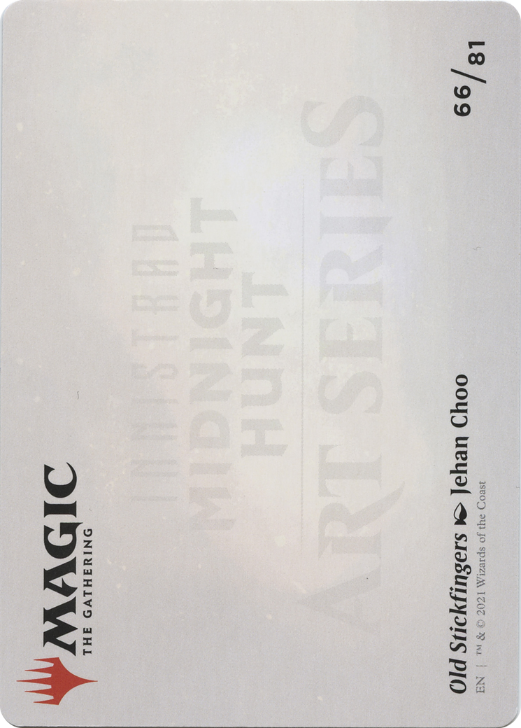 Image of Old Stickfingers // Old Stickfingers (AMID-066) - Midnight Hunt Art Series (Borderless) Foil