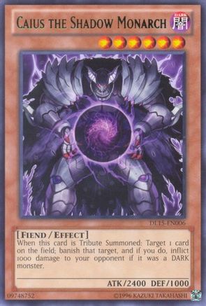 Image of Caius the Shadow Monarch (Green) (DL15-EN006) - Duelist League Promo Unlimited