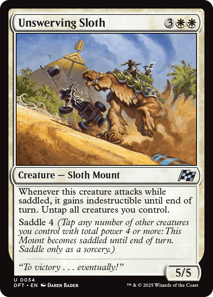 Image of Unswerving Sloth (DFT-034) - Aetherdrift Foil
