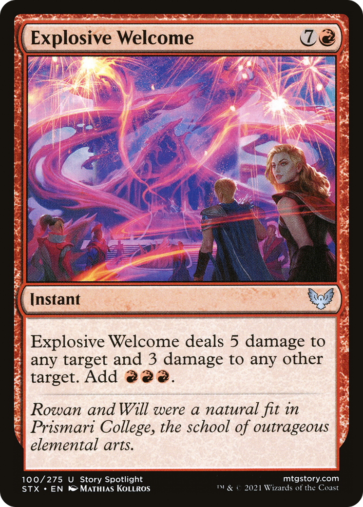 Image of Explosive Welcome (STX-100) - Strixhaven: School of Mages
