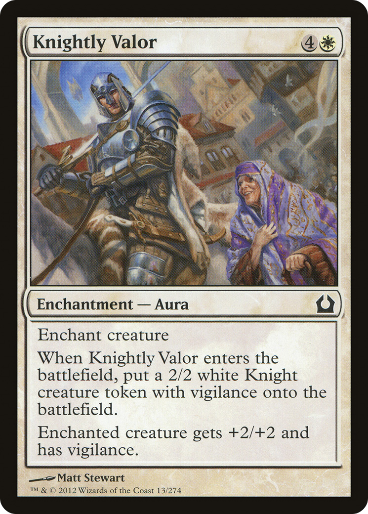 Image of Knightly Valor (RTR-013) - Return to Ravnica