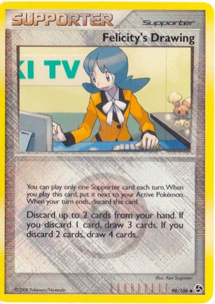 Image of Felicity's Drawing 098/106  - Reverse Holofoil League & Championship Cards - Promo
