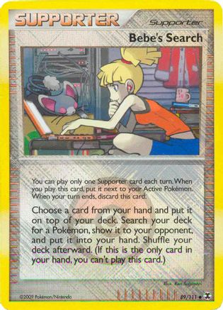 Image of Bebe's Search 089/111  - Reverse Holofoil League & Championship Cards - Promo