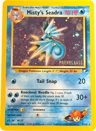 Image of Misty's Seadra (Prerelease) 009/132  - Holofoil WoTC Promo - Promo