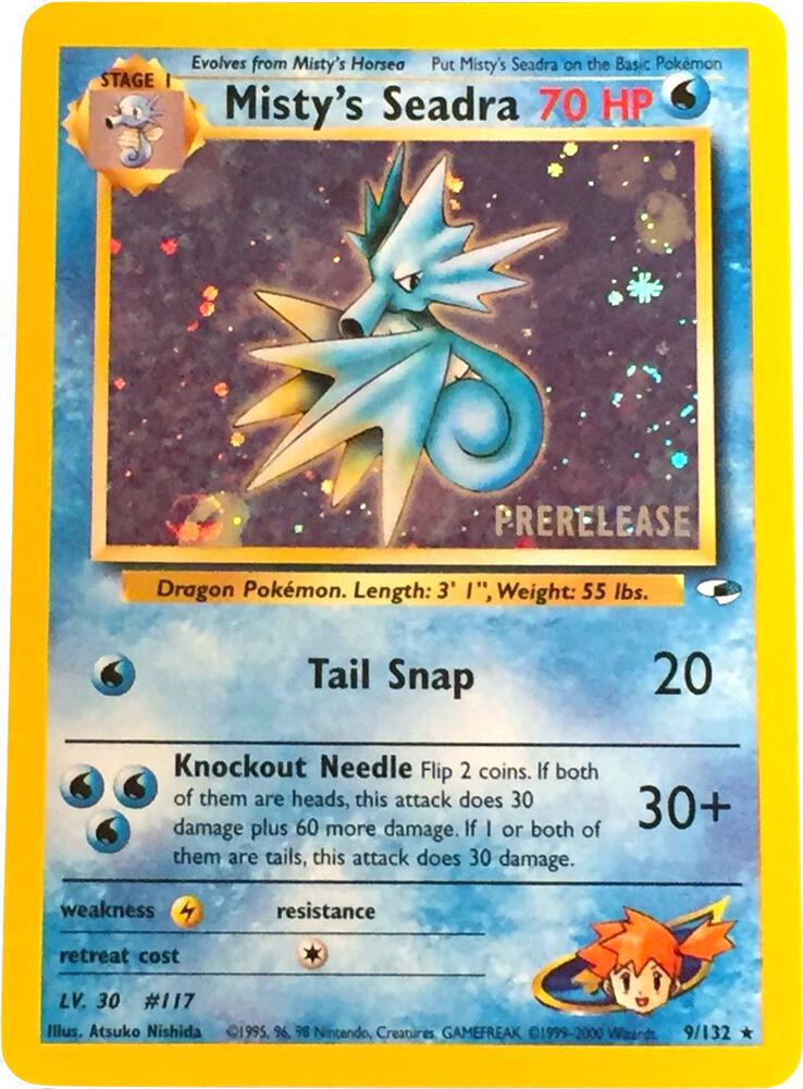 Misty's Seadra (Prerelease) - WoTC Promo - Lightly Played