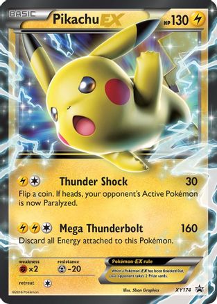 Image of Pikachu EX XY174  - Holofoil XY Promos - Promo