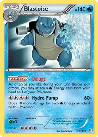 Image of Blastoise 031/149  Deck Exclusives - Rare