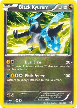 Image of Black Kyurem 100/149  - Holofoil Deck Exclusives - Holo Rare
