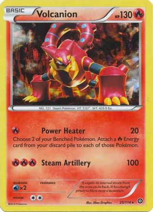 Image of Volcanion 025/114  - Holofoil Deck Exclusives - Holo Rare