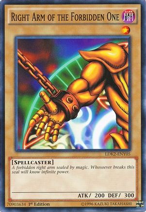 Image of Right Arm of the Forbidden One (LDK2-ENY05) - Legendary Decks II Unlimited
