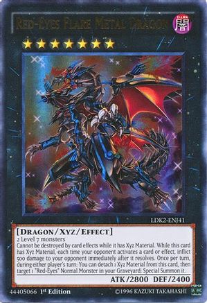 Image of Red-Eyes Flare Metal Dragon (LDK2-ENJ41) - Legendary Decks II Unlimited