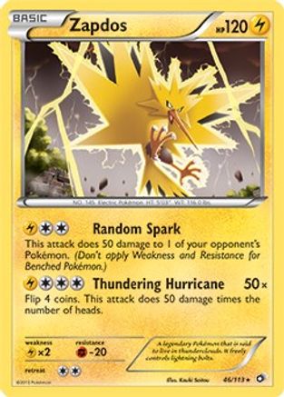 Image of Zapdos 046/113  Deck Exclusives - Rare