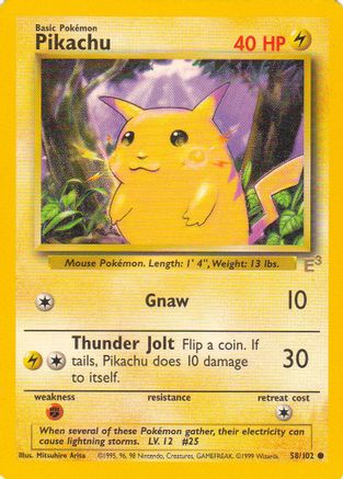 Image of Pikachu (E3 Stamped) 058/102  Miscellaneous Cards & Products - Promo