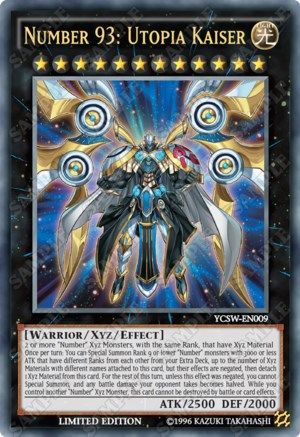 Image of Number 93: Utopia Kaiser (YCSW-EN009) - Yu-Gi-Oh! Championship Series Prize Cards Limited