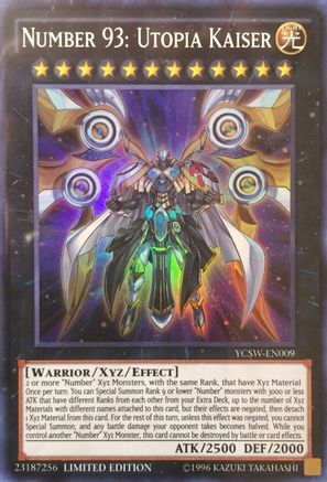 Image of Number 93: Utopia Kaiser (YCSW-EN009) - Yu-Gi-Oh! Championship Series Prize Cards Limited