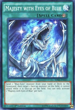 Image of Majesty with Eyes of Blue (SDKS-EN021) - Structure Deck: Seto Kaiba 1st Edition
