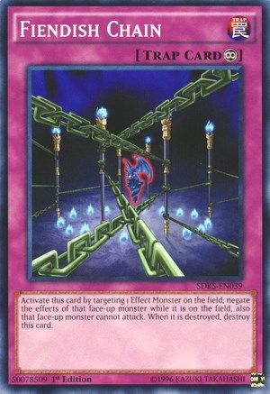 Image of Fiendish Chain (SDKS-EN039) - Structure Deck: Seto Kaiba Unlimited