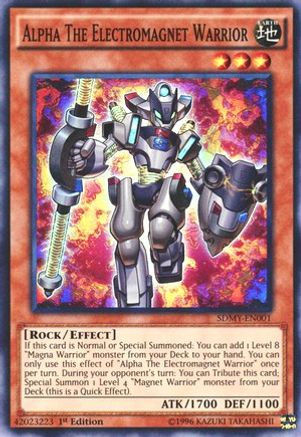 Image of Alpha The Electromagnet Warrior (SDMY-EN001) - Structure Deck: Yugi Muto 1st Edition