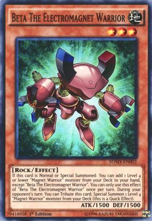 Image of Beta The Electromagnet Warrior (SDMY-EN002) - Structure Deck: Yugi Muto 1st Edition