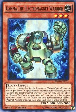Image of Gamma The Electromagnet Warrior (SDMY-EN003) - Structure Deck: Yugi Muto 1st Edition