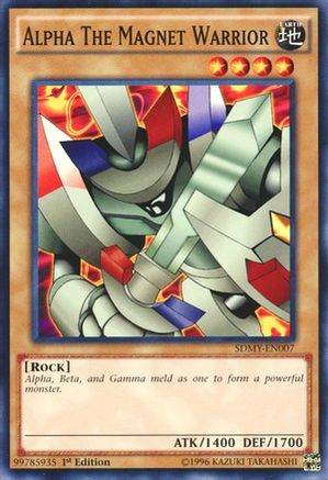 Image of Alpha The Magnet Warrior (SDMY-EN007) - Structure Deck: Yugi Muto 1st Edition