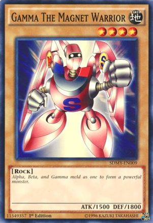 Image of Gamma The Magnet Warrior (SDMY-EN009) - Structure Deck: Yugi Muto 1st Edition