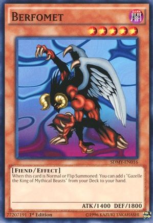 Image of Berfomet (SDMY-EN016) - Structure Deck: Yugi Muto 1st Edition