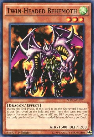 Image of Twin-Headed Behemoth (SDMY-EN023) - Structure Deck: Yugi Muto 1st Edition